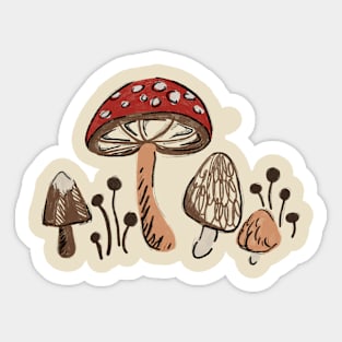 Mushrooms Sticker